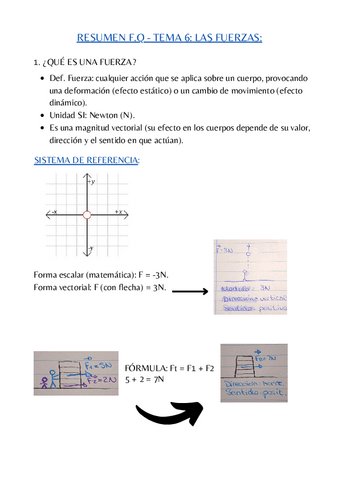 Resumen de F.Q - Tema 6: Las Fuerzas..pdf