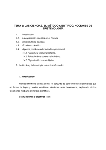 LAS CIENCIAS. EL MÉTODO CIENTÍFICO. NOCIONES DE LA EPISTEMOLOGÍA.pdf
