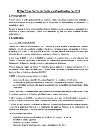 Tema 7 - Las Cortes de Cádiz.pdf