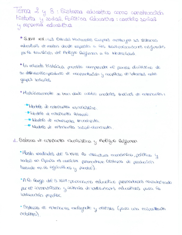 Tema 2 y 8 - Sistema educativo como contrucción historia y social. Política Educativa - cambio social y reforma educativa.pdf