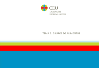 Tema 2 Grupos De Alimentos Pdf Pdf
