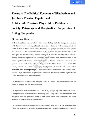 UNIT-4-The-Political-Economy-of-Elizabethan-and-Jacobean-Theatre.-Popular-and-Aristocratic-Theatres.-Playwrights-Position-in-Society-Patronage-and-Marginality.-Composition-of-Acting-Companies..pdf