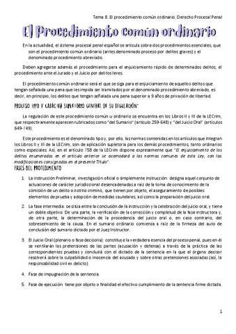 Tema-8.-El-procedimiento-comun-ordinario.-Derecho-Procesal-Penal.pdf