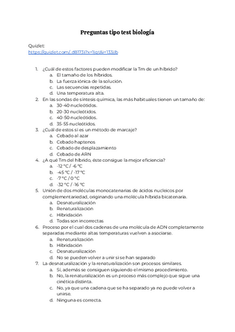 Test resuelto + quizlet | U4 - Hibridación de ácidos nucleicos.pdf