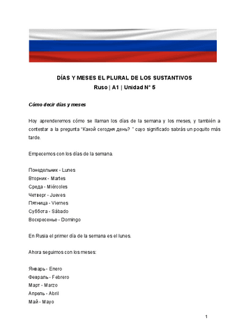 DIAS-Y-MESES-EL-PLURAL-DE-LOS-SUSTANTIVOS-Ruso--A1--Unidad-N-5.pdf
