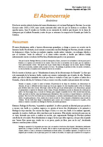 El Abencerraje - Anónimo.pdf