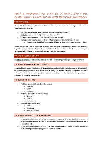 TEMA 3: influencia del latín en la antigüedad y del castellano en la actualidad. Inferencias lingüísticas.pdf