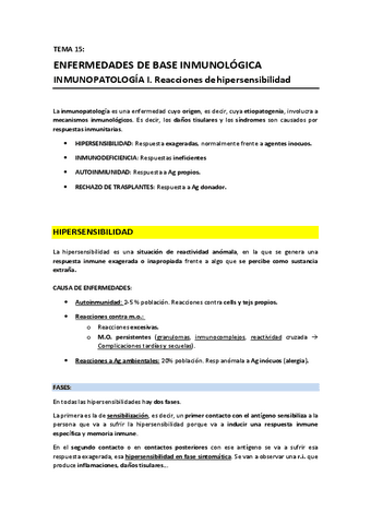 T15 - Enfermedades de base inmunologica. Inmunopatologia I.pdf