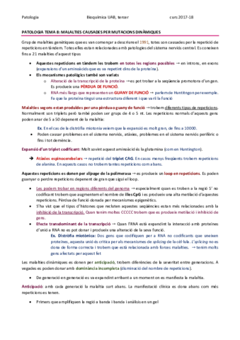 PATOLOGIA TEMA 8 - MALALTIES CAUSADES PER MUTACIONS DINÀMIQUES.pdf