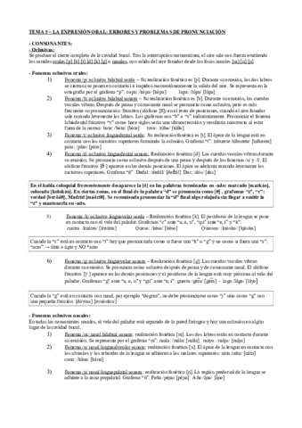 TEMA 5 - LA EXPRESIÓN ORAL ERRORES Y PROBLEMAS DE PRONUNCIACIÓN.pdf