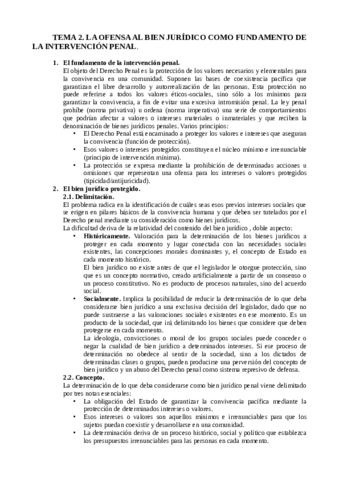 TEMA 2. LA OFENSA AL BIEN JURÍDICO COMO FUNDAMENTO DE LA INTERVENCIÓN PENAL..pdf