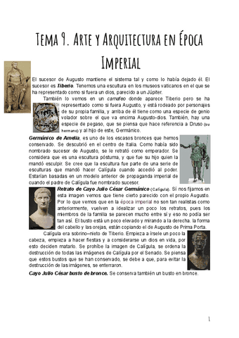 Tema 9 Arte Y Arquitectura En Epoca Imperial Pdf