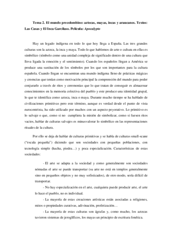 TEMA 2. El mundo precolombino aztecas mayas incas y araucanos. Textos Las Casas y El Inca Garcilaso.pdf