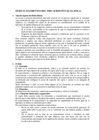 TEMA 13. ELEMENTOS DEL TIPO SUBJETIVO (I). EL DOLO..pdf