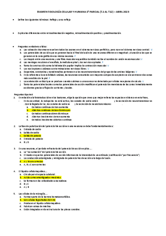 Examen Fisiología celular y humana (Abril2023) 1parcial.pdf