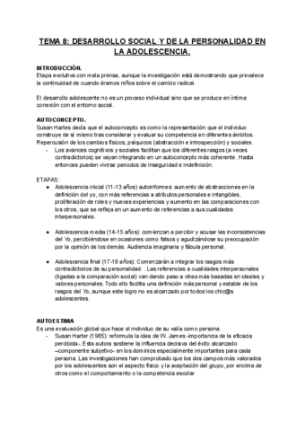 Tema Desarrollo De La Infancia Pdf