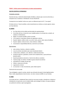 RESUMEN TEMA 7.  Delitos contra el patrimonio y el orden socioeconómico.pdf