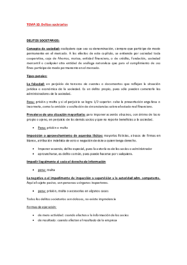 RESUMEN TEMA 10. Delitos societarios.pdf