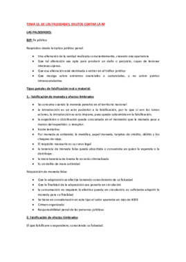 RESUMEN TEMA 13. DE LAS FALSEDADES. DELITOS CONTRA LA AP.pdf