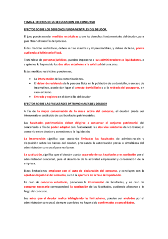 TEMA 4. EFECTOS DE LA DECLARACION DEL CONCURSO.pdf