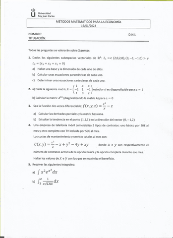 Examen Final y Solucionario 23 metodos matematicos para la economia i.pdf