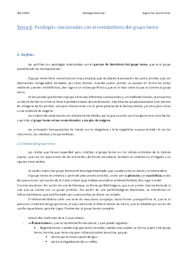 8. Patologías relacionadas con el metabolismo del grupo hemo .pdf