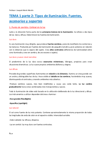 Tema 1 Parte 2 Tipos de iluminación. Fuentes. Soportes..pdf