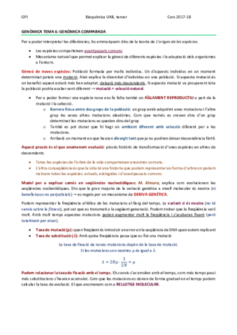 GENÒMICA TEMA 6 - COMPARACIÓ GENÒMICA.pdf