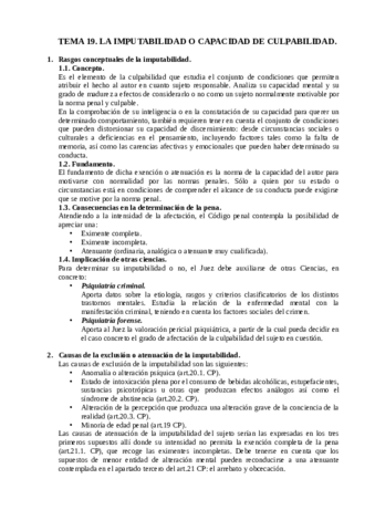 TEMA 19. LA IMPUTABILIDAD O CAPACIDAD DE CULPABILIDAD..pdf
