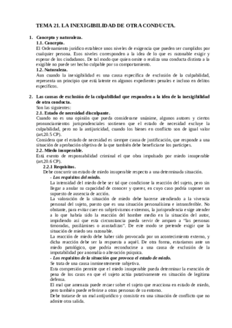 TEMA 21. LA INEXIGIBILIDAD DE OTRA CONDUCTA..pdf
