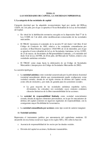 TEMA 11. Las sociedades de capital. La sociedad unipersonal.pdf