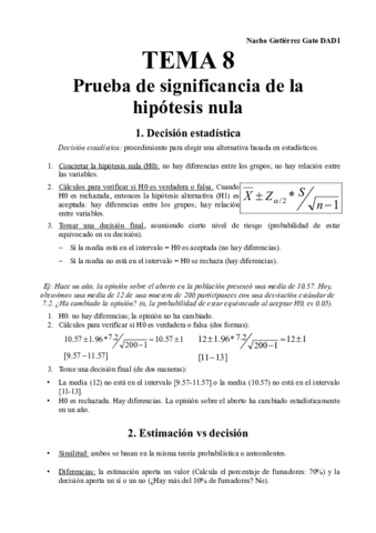 Resumen TEMA 8 Prueba de significancia de la hipótesis nula.pdf