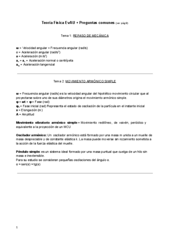 Teoria Fisica EvAU + Preguntas comunes sin fórmulas.pdf