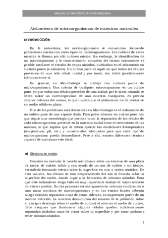 Practicas_Microbiologia - Aislamiento de microorganismos de muestras naturales.pdf