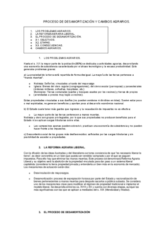 TEMA DESAMORTIZACIONES (PROCESO DE DESAMORTIZACIÓN Y CAMBIOS AGRARIOS.).pdf