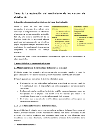 Tema 5 La evaluación del rendimiento de los canales de distribución.pdf