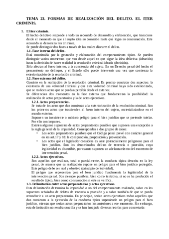 TEMA 23. FORMAS DE REALIZACIÓN DEL DELITO. EL ITER CRIMINIS..pdf