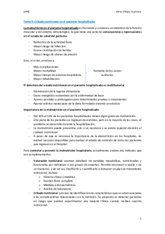 wuolahTema 9. Cribado nutricional en el paciente hospitalizado.pdf