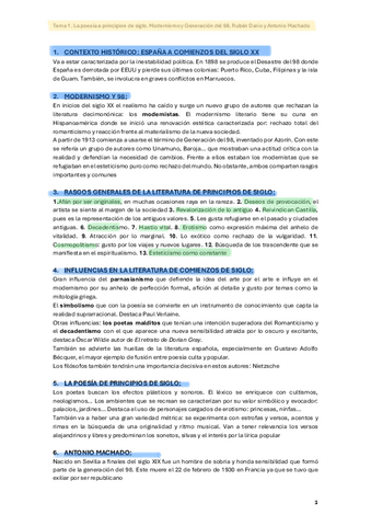 TEMA 1. LA POESIA A PRINCIPIOS DEL SIGLO XX. MODERNISMO Y GENERACIÓN DEL 98. RUBÉN DARÍO Y ANTONIO MACHADO..pdf