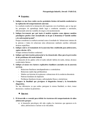 Examen Parcial Temas 1 - 4 Psicopatología Infantil.pdf