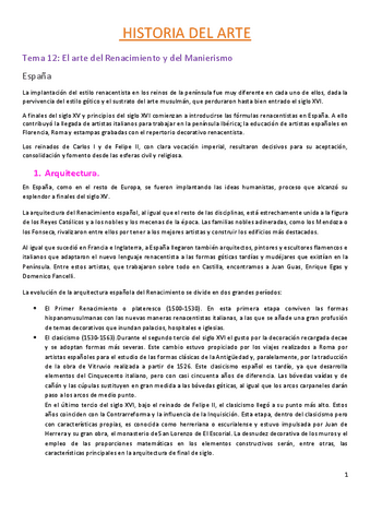 Tema-12. Arte del Renacimiento y del Manierismo. España e Italia.pdf