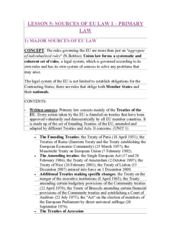 EU Law and Institutions - UNIT 5 pdf.pdf