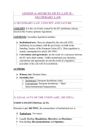 EU Law and Institutions - UNIT 6 pdf.pdf