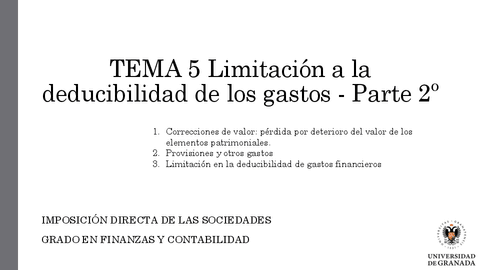 Tema 5 Parte 2ª Limitación Deducibilidad Gastos.pdf
