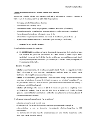 Tema 4 - Trastornos del sueño - Miedos y fobias en la infancia.pdf