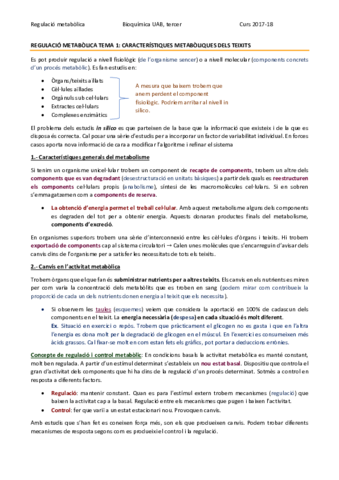 REGULACIÓ METABÒLICA TEMA 1 - CARACTERÍSTIQUES GENERALS DEL METABOLISME.pdf