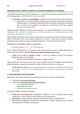PROTEÒMICA TEMA 9 - VARIETAT DE PROTEÏNES.pdf