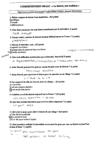 Comprehension orale B2 practicar pdf