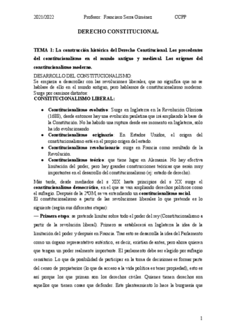 DERECHO CONSTITUCIONAL (MH) Profesor: Francisco Serra Gimenez MH.pdf