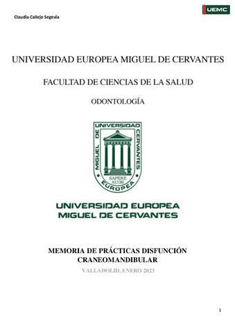 memoria de practicas disfuncion, claudia callejo segovia.pdf